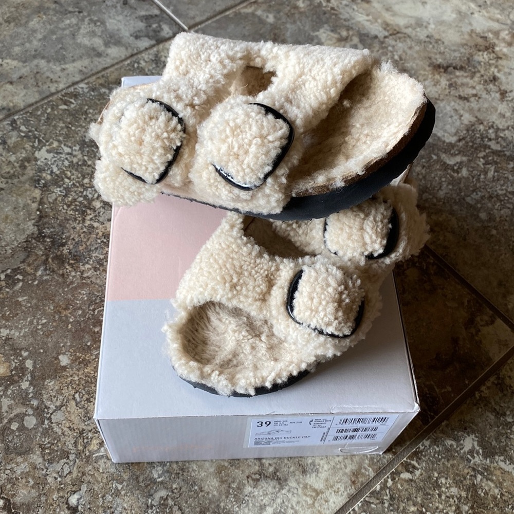 Birkenstock Arizona Big Buckle Sherpa size 39